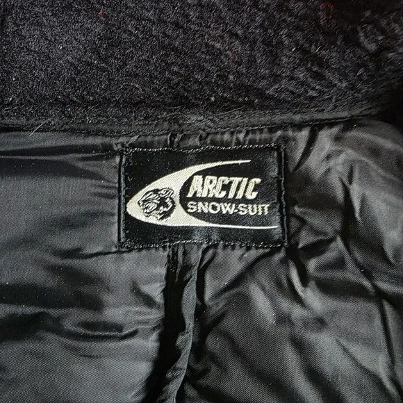 Vintage Arctic Cat Snowmobile Suit Mens Medium Large One Piece Zip-Off‎ Hood